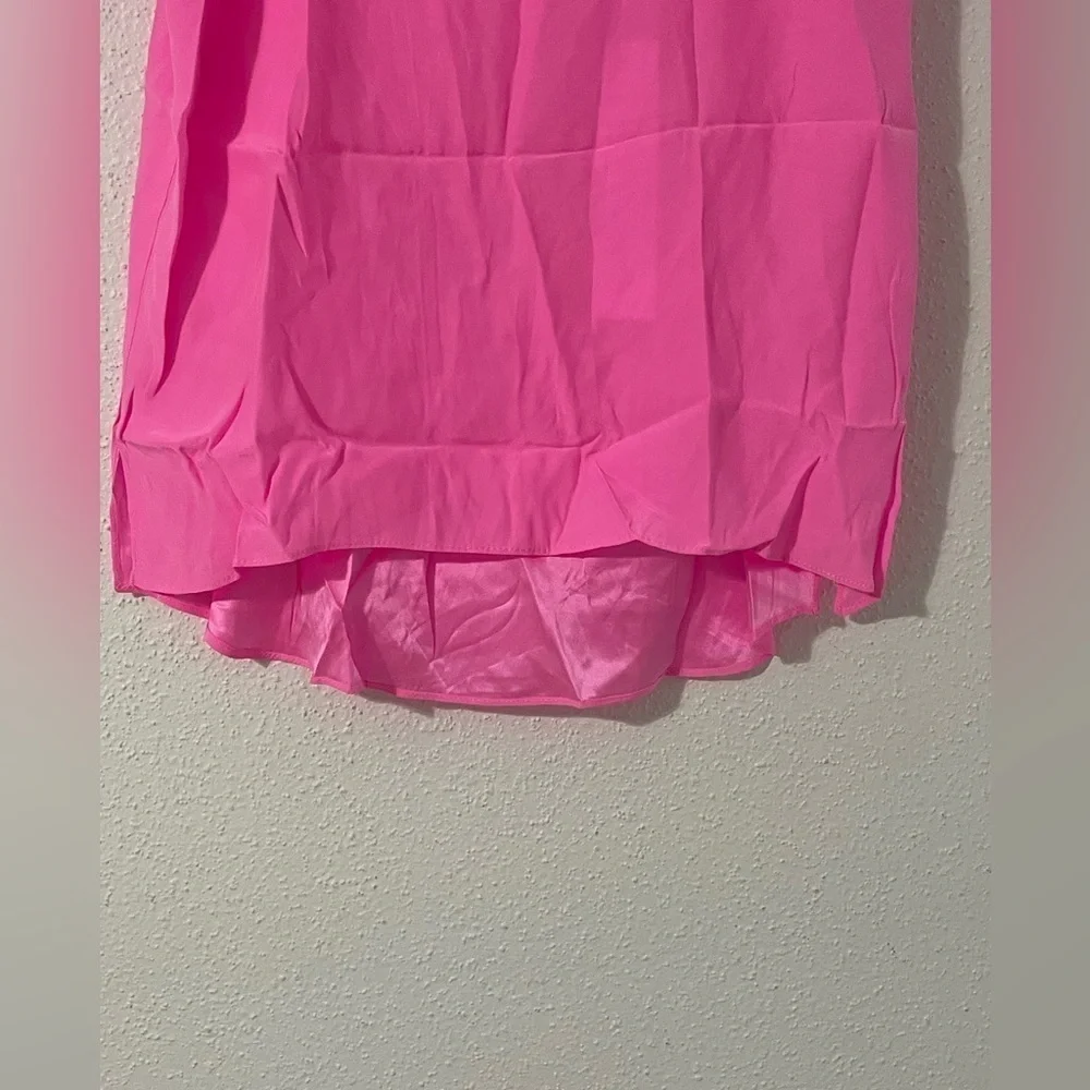 Amanda Uprichard Sleeveless Silk Top in Pink S - Picture 6 of 11